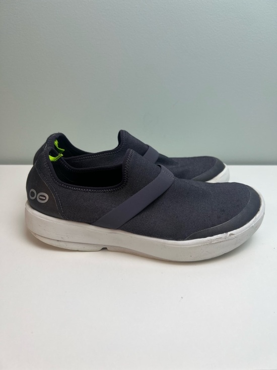 OOFOS Shoes - OOFOS OOmg Slip On Casual Sneakers Gray Womens Size 10 W Rubber Stretch Comfort